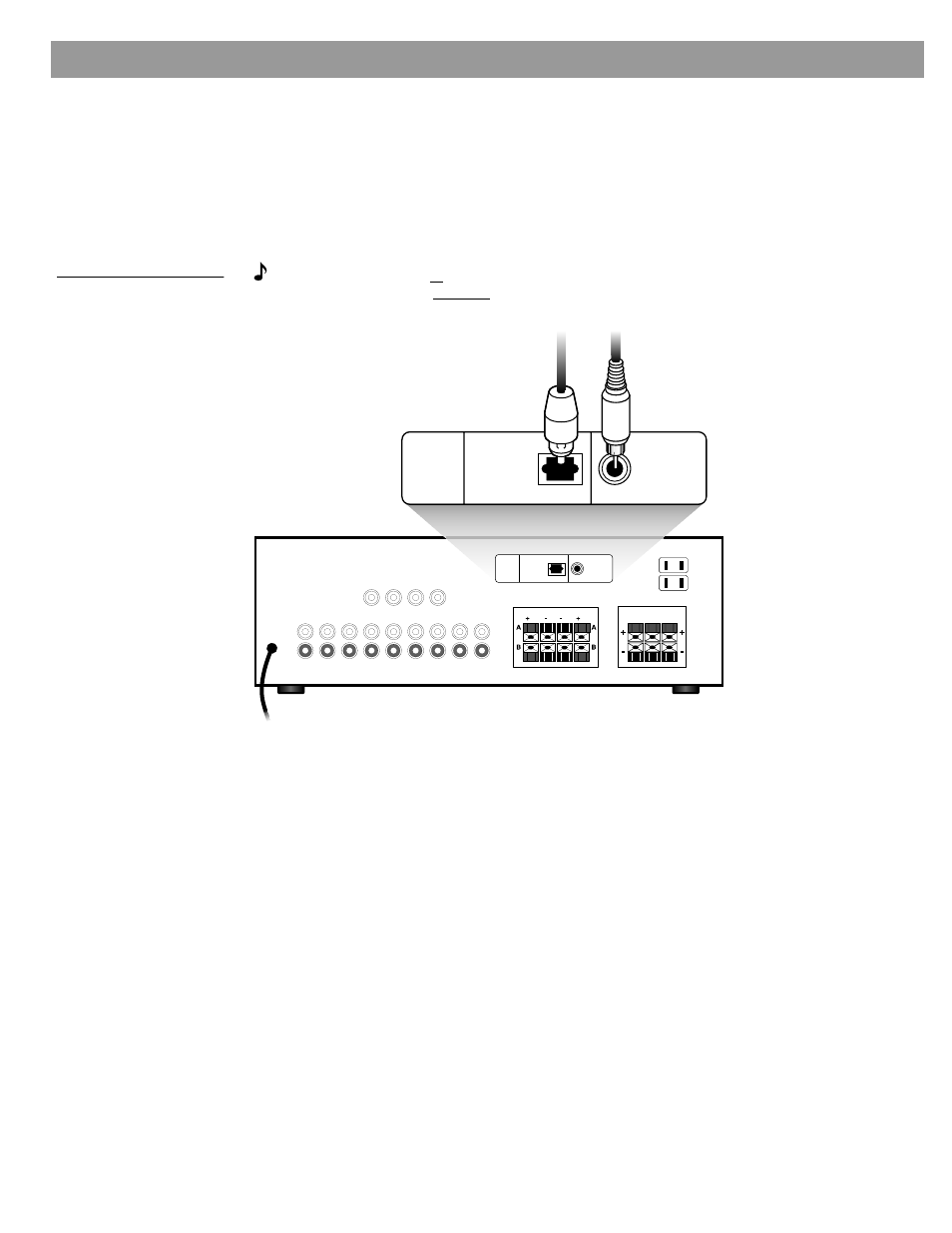 Be sure to get the digital audio signal, Figure 7, Digital signal connections on a surround receiver | Setting your analog surround sound receiver | Bose Acoustimass 16 User Manual | Page 14 / 18