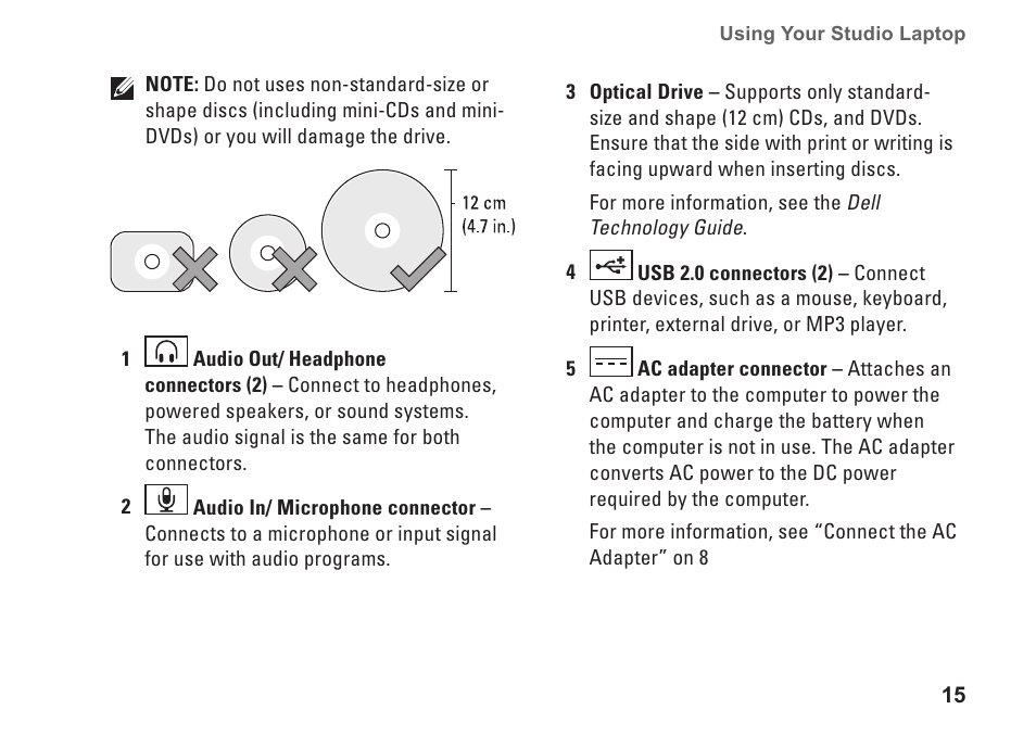 Dell Studio 1737 (Late  2008) User Manual | Page 17 / 84