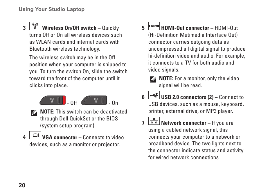 Dell Studio 1737 (Late  2008) User Manual | Page 22 / 84