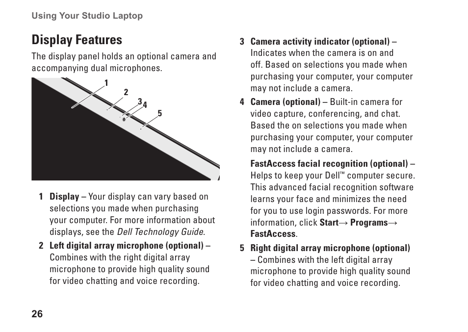 Display features | Dell Studio 1737 (Late  2008) User Manual | Page 28 / 84