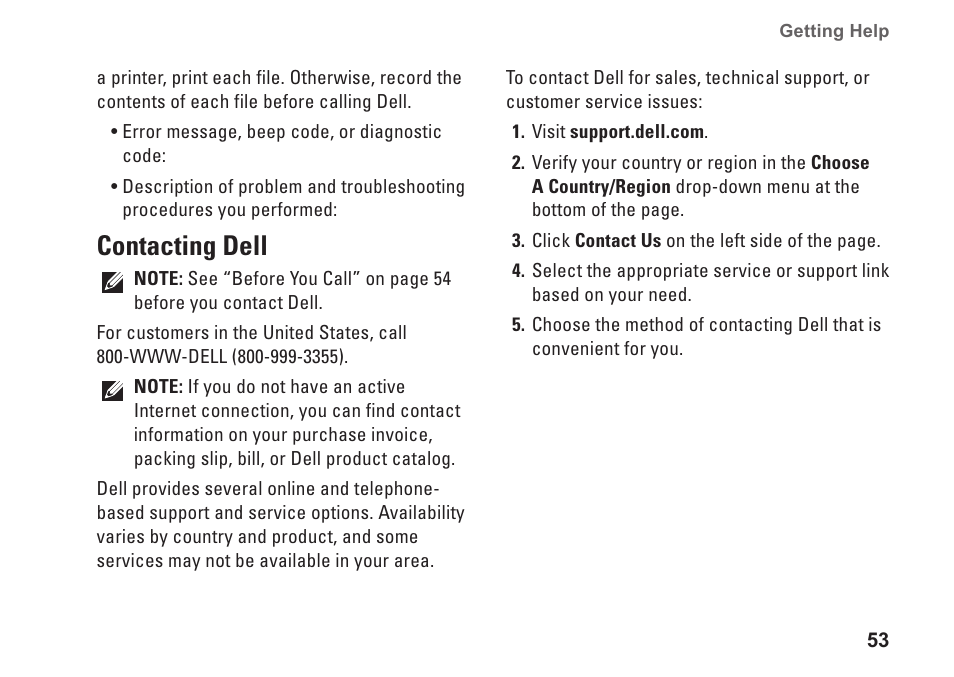 Contacting dell, 55 for assistance | Dell Studio 1737 (Late  2008) User Manual | Page 55 / 84