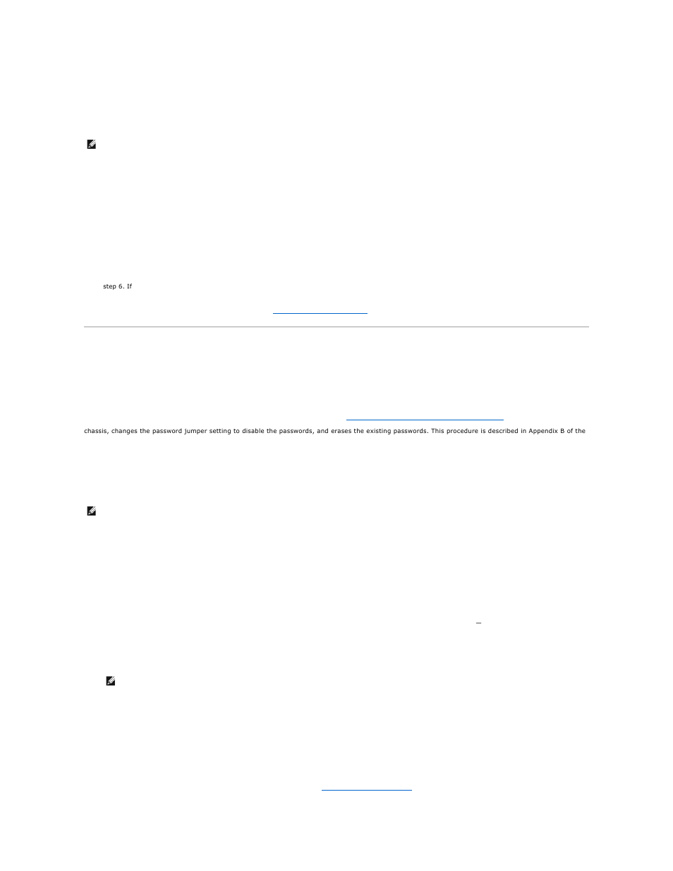 Using the setup password feature, Deleting or changing an existing system password, If you assign and later | Assigning a setup password, Operating with a setup password enabled, Deleting or changing an existing setup password | Dell PowerEdge 500SC User Manual | Page 23 / 37