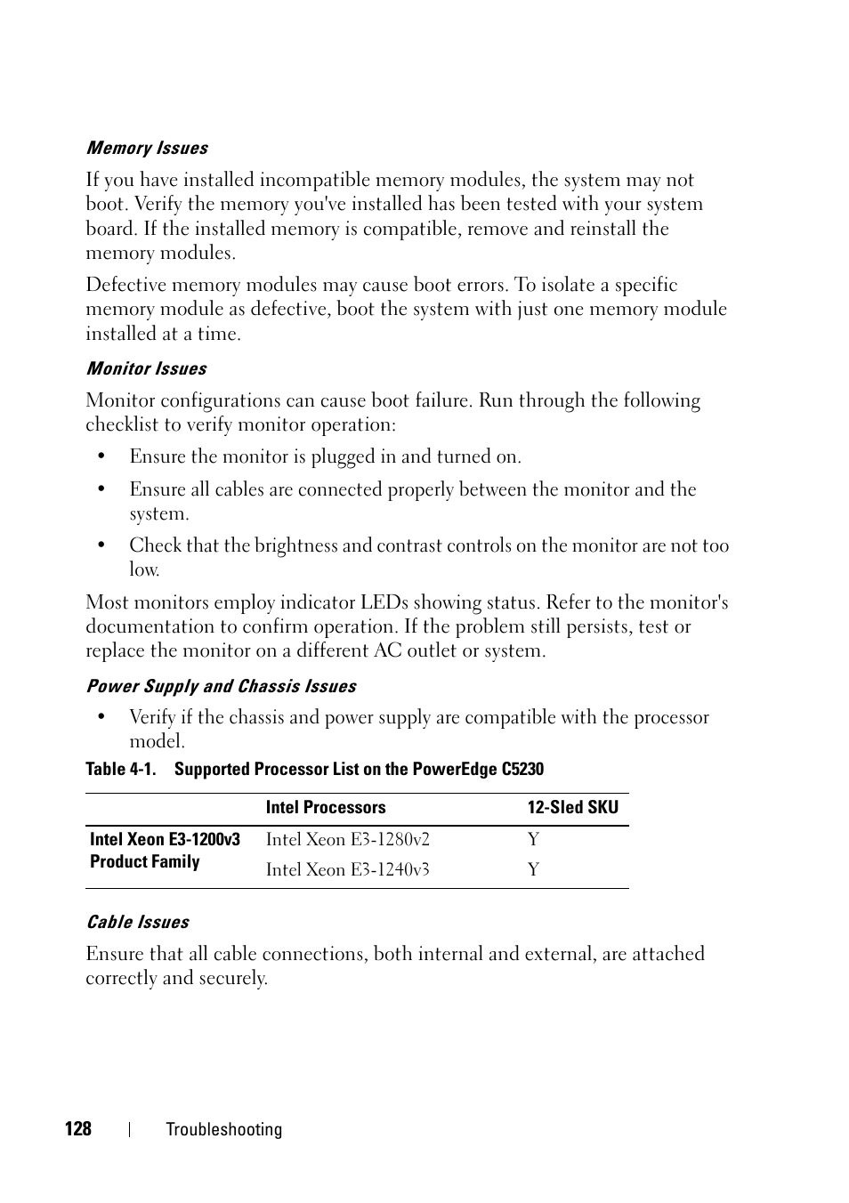 Dell PowerEdge C5230 User Manual | Page 128 / 146