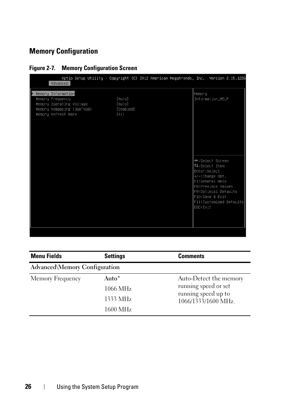 Memory configuration | Dell PowerEdge C5230 User Manual | Page 26 / 146