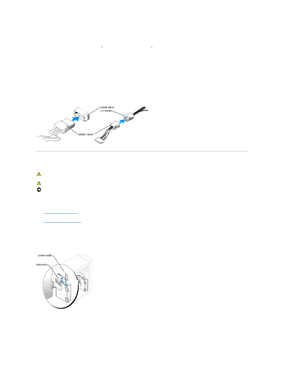 Hard drive, Connecting drive cables, Removing a hard drive | Dell Dimension 3000 User Manual | Page 16 / 42