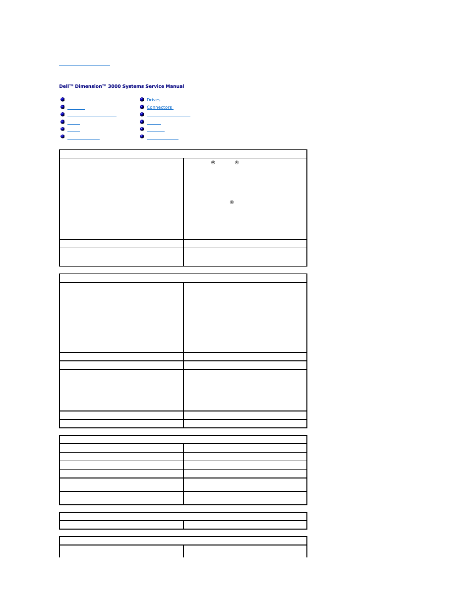 Technical specifications | Dell Dimension 3000 User Manual | Page 31 / 42