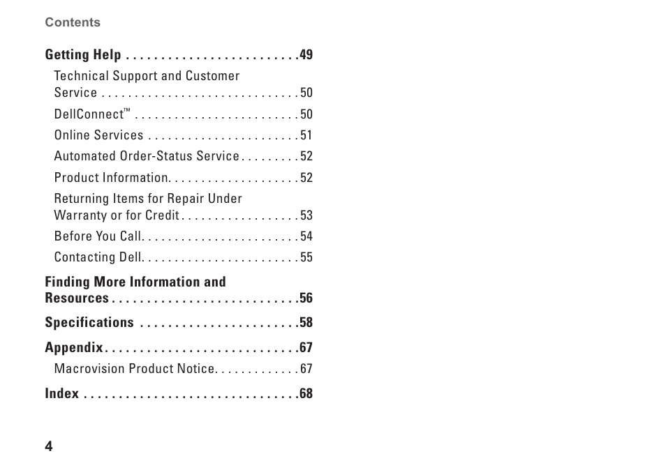 Dell Inspiron 1320 (Mid 2009) User Manual | Page 6 / 74