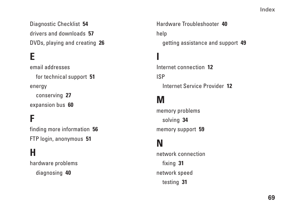 Dell Inspiron 1320 (Mid 2009) User Manual | Page 71 / 74