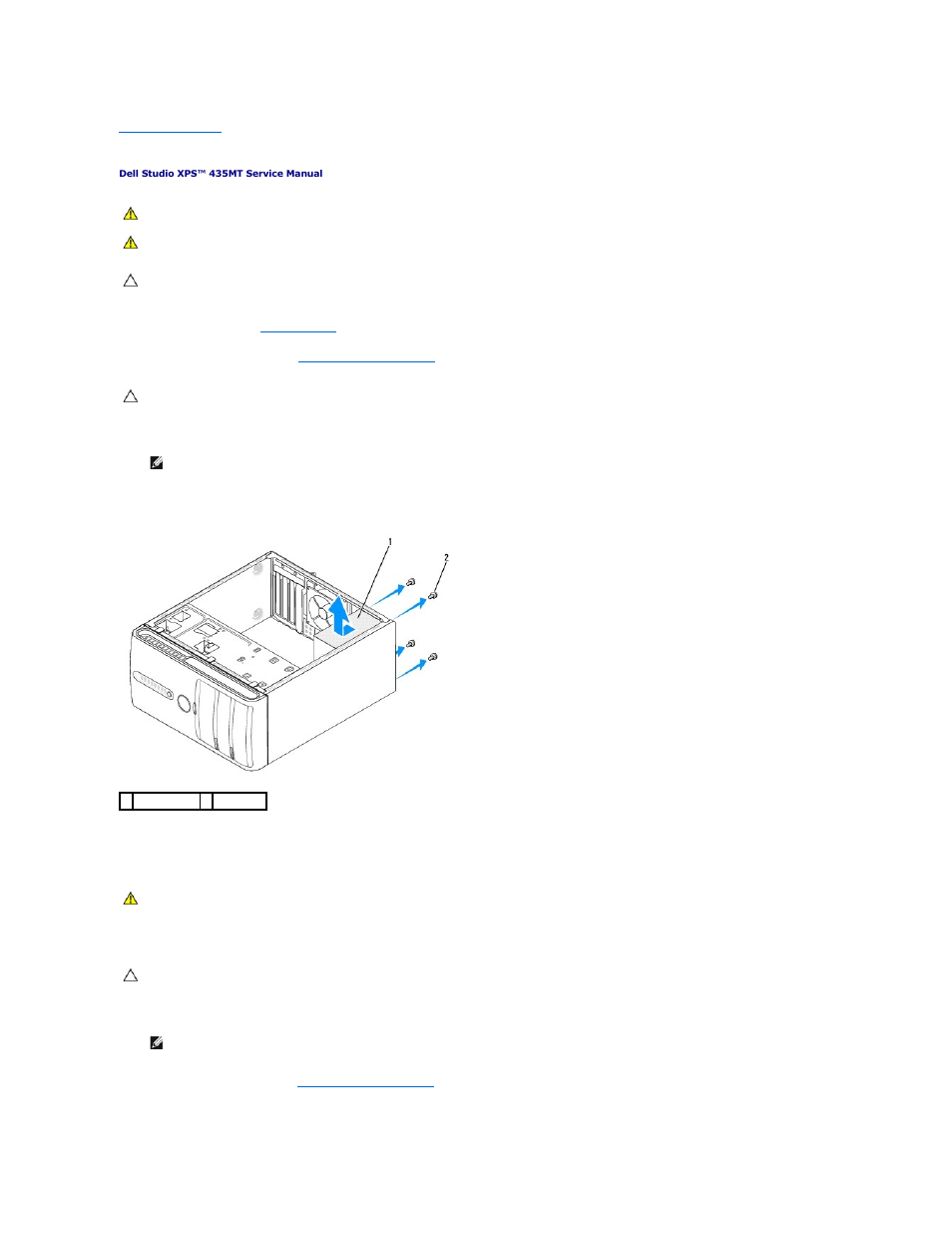 Replacing the power supply | Dell Studio XPS 435 MT (Late 2008) User Manual | Page 25 / 40