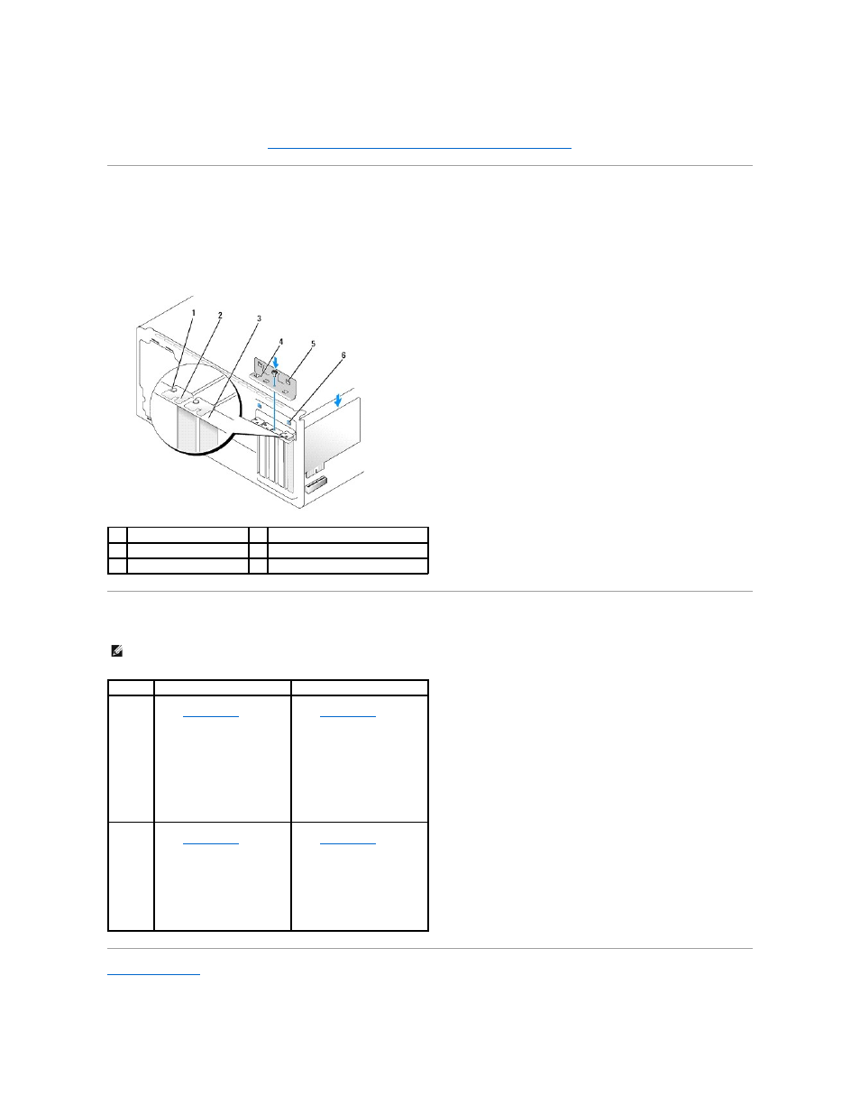 Replacing the card retention bracket | Dell Studio XPS 435 MT (Late 2008) User Manual | Page 7 / 40