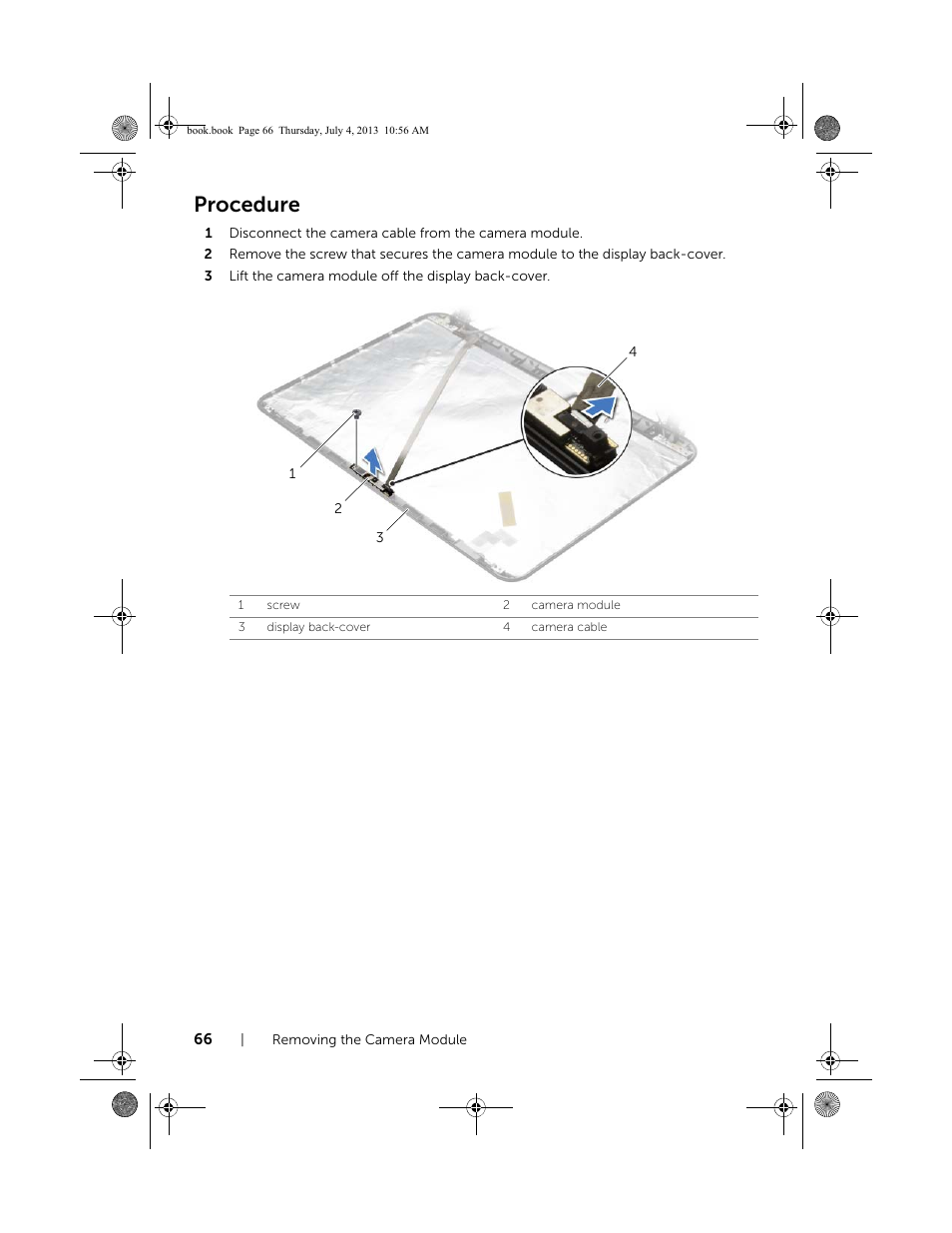 Procedure | Dell Inspiron 17 (3737, Mid 2013) User Manual | Page 66 / 71