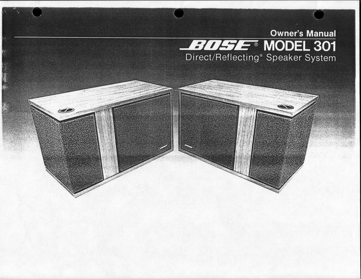Bose 301 User Manual | 12 pages