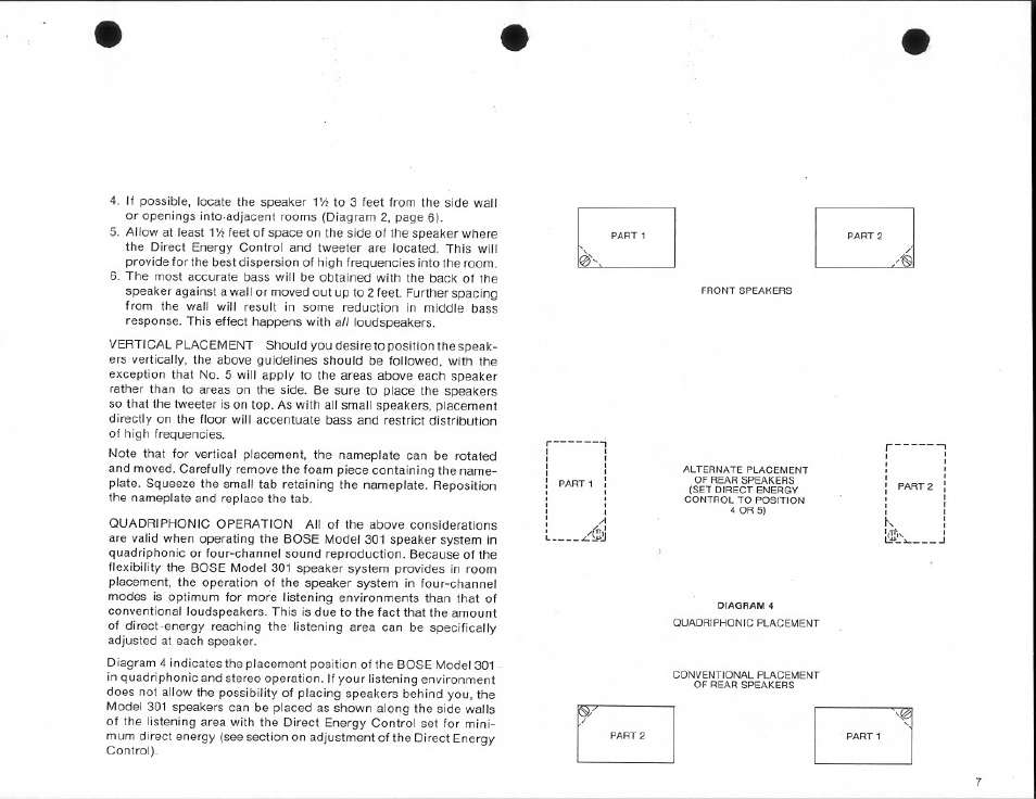 L....aí | Bose 301 User Manual | Page 7 / 12