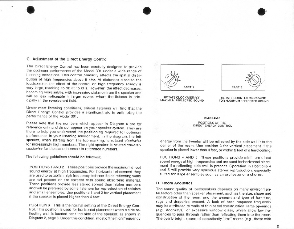 Bose 301 User Manual | Page 9 / 12