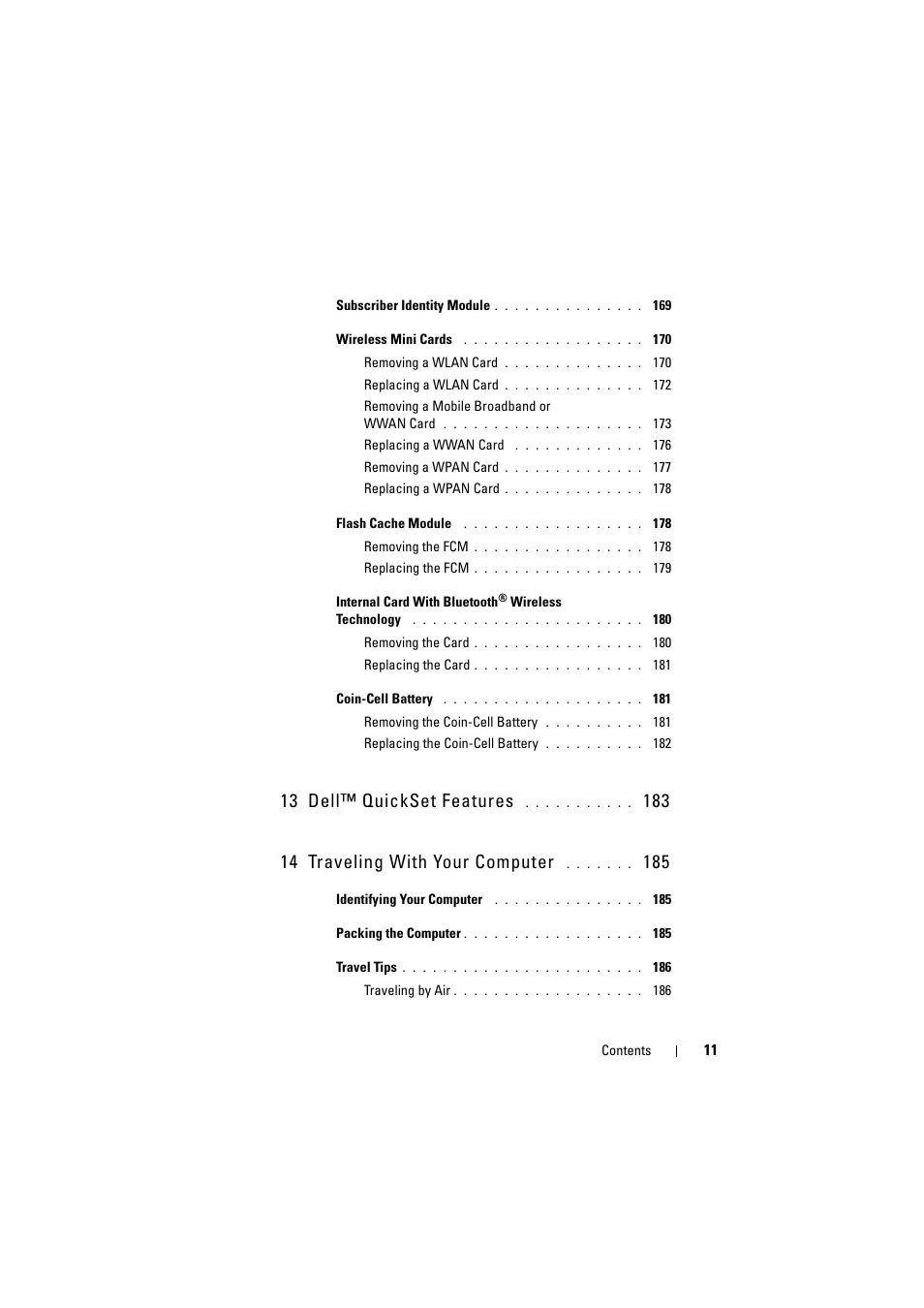 13 dell™ quickset features | Dell Inspiron 1520 (Mid 2007) User Manual | Page 11 / 236