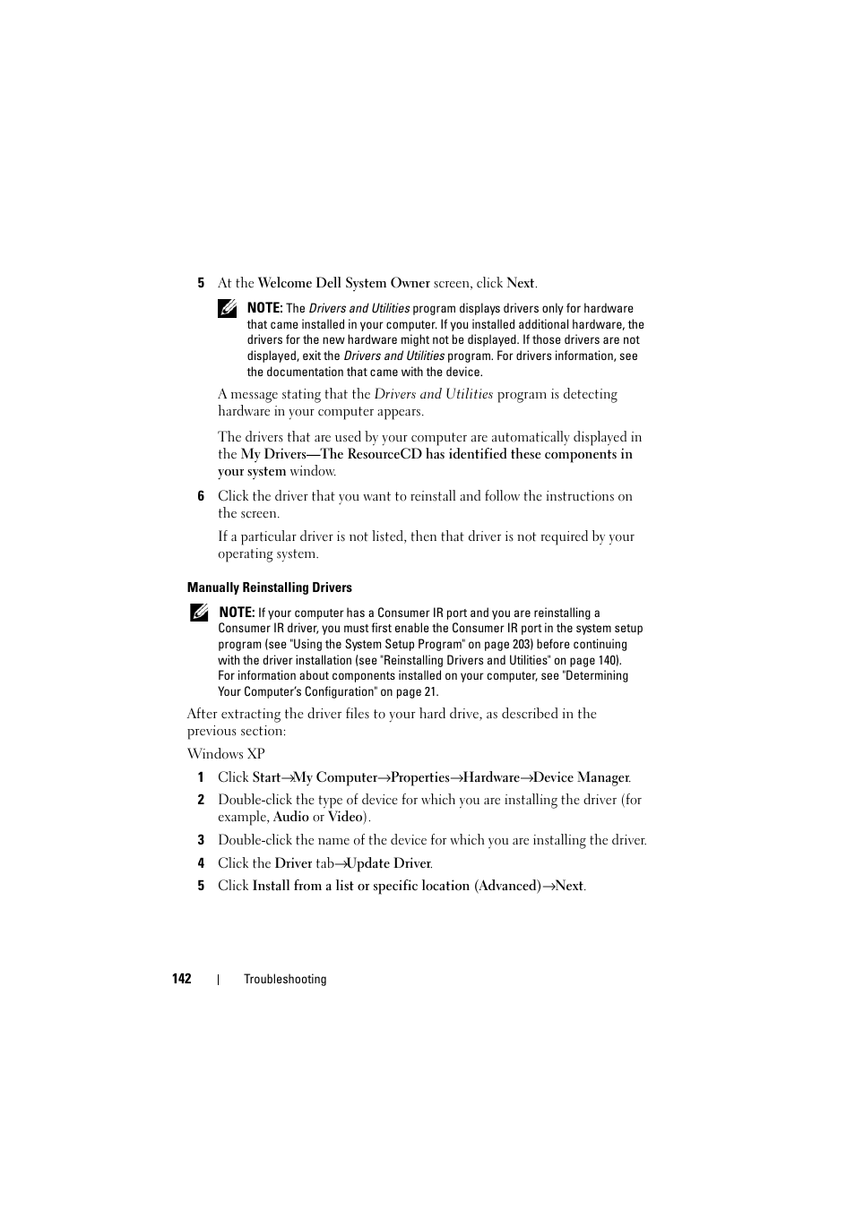 Dell Inspiron 1520 (Mid 2007) User Manual | Page 142 / 236