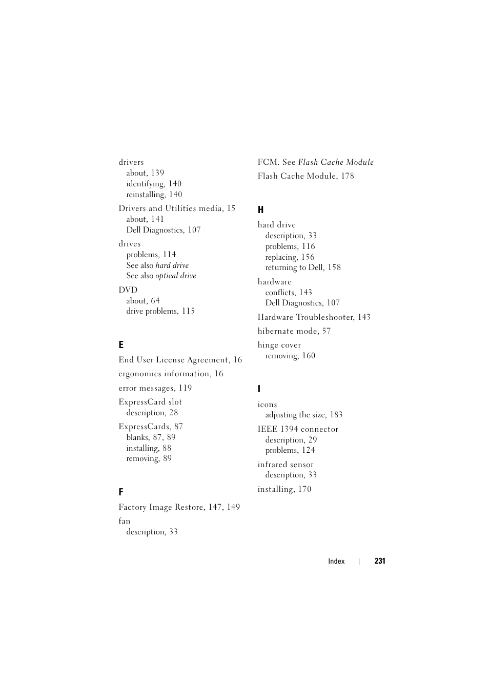 Dell Inspiron 1520 (Mid 2007) User Manual | Page 231 / 236