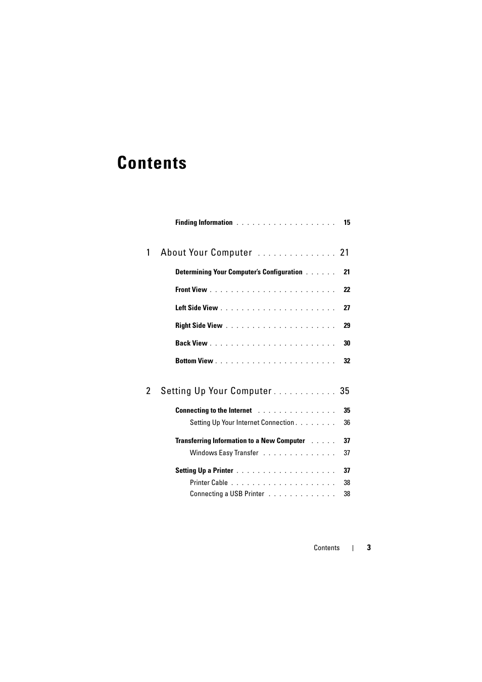 Dell Inspiron 1520 (Mid 2007) User Manual | Page 3 / 236