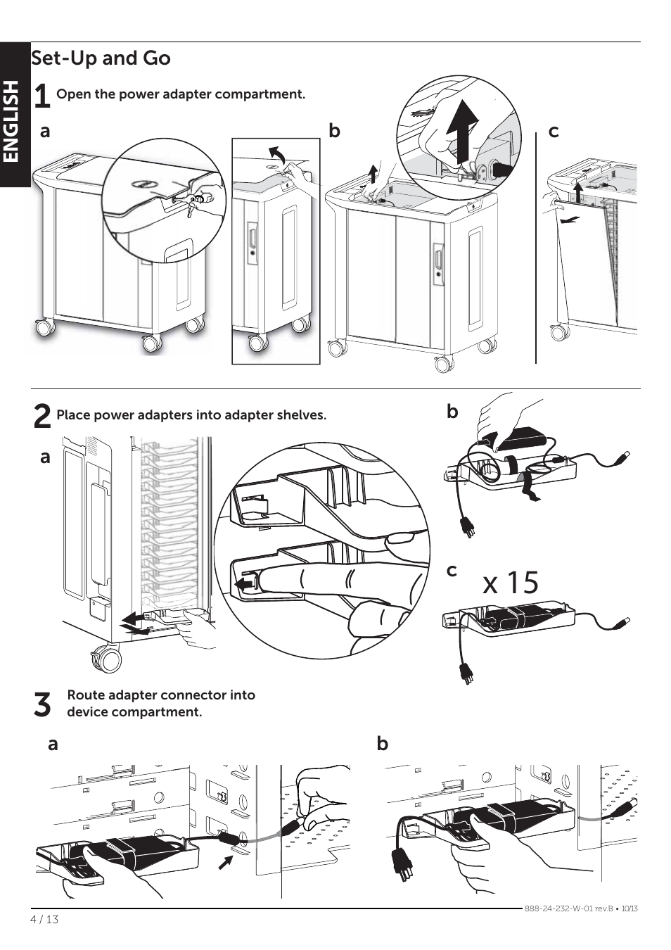 X 15 | Dell Mobile Computing Cart (Unmanaged) User Manual | Page 4 / 13