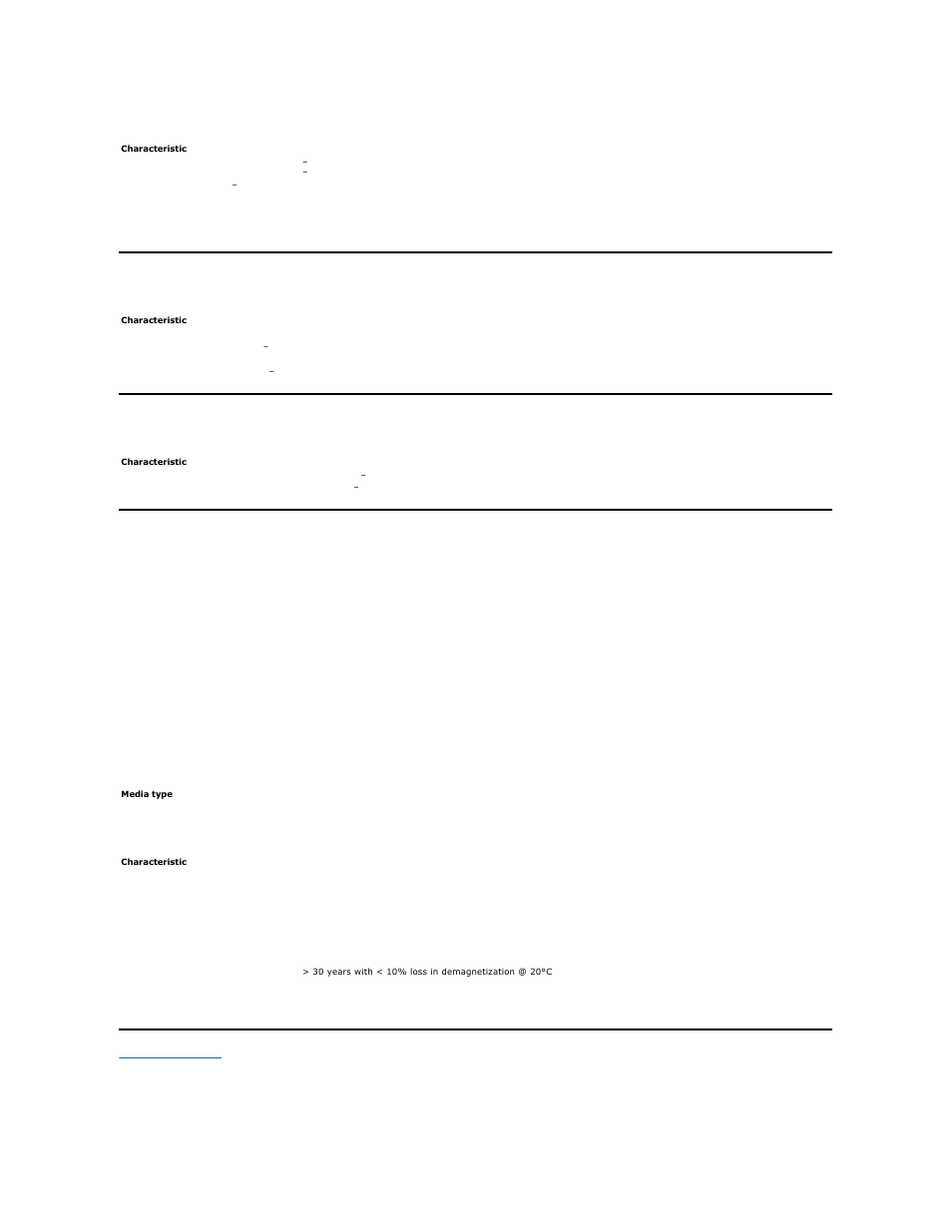 Autoloader vibration specifications, Autoloader shock specifications, Tape drive specifications | Autoloader power specifications | Dell PowerVault 124T User Manual | Page 39 / 55