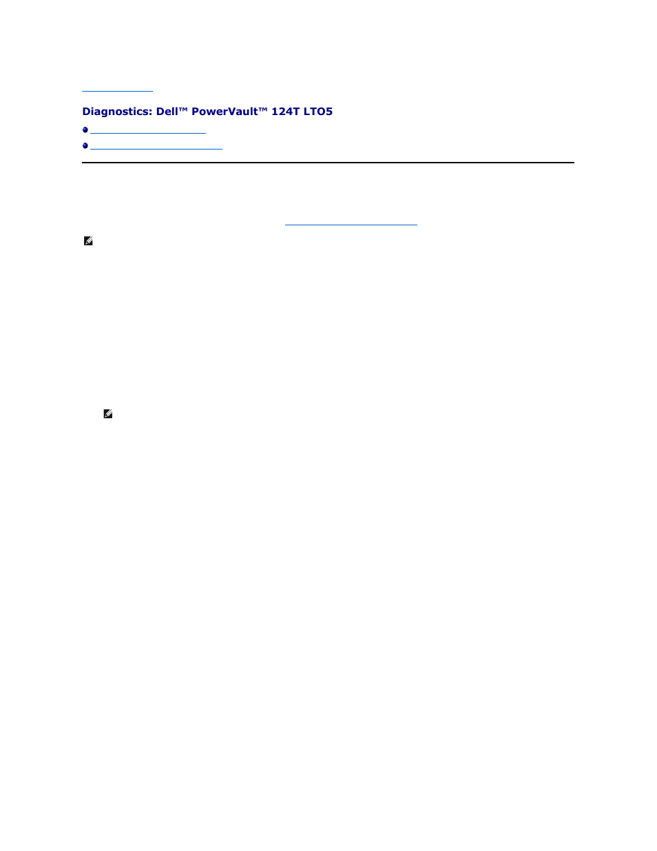 Diagnostic tests from the front panel | Dell PowerVault 124T User Manual | Page 9 / 55