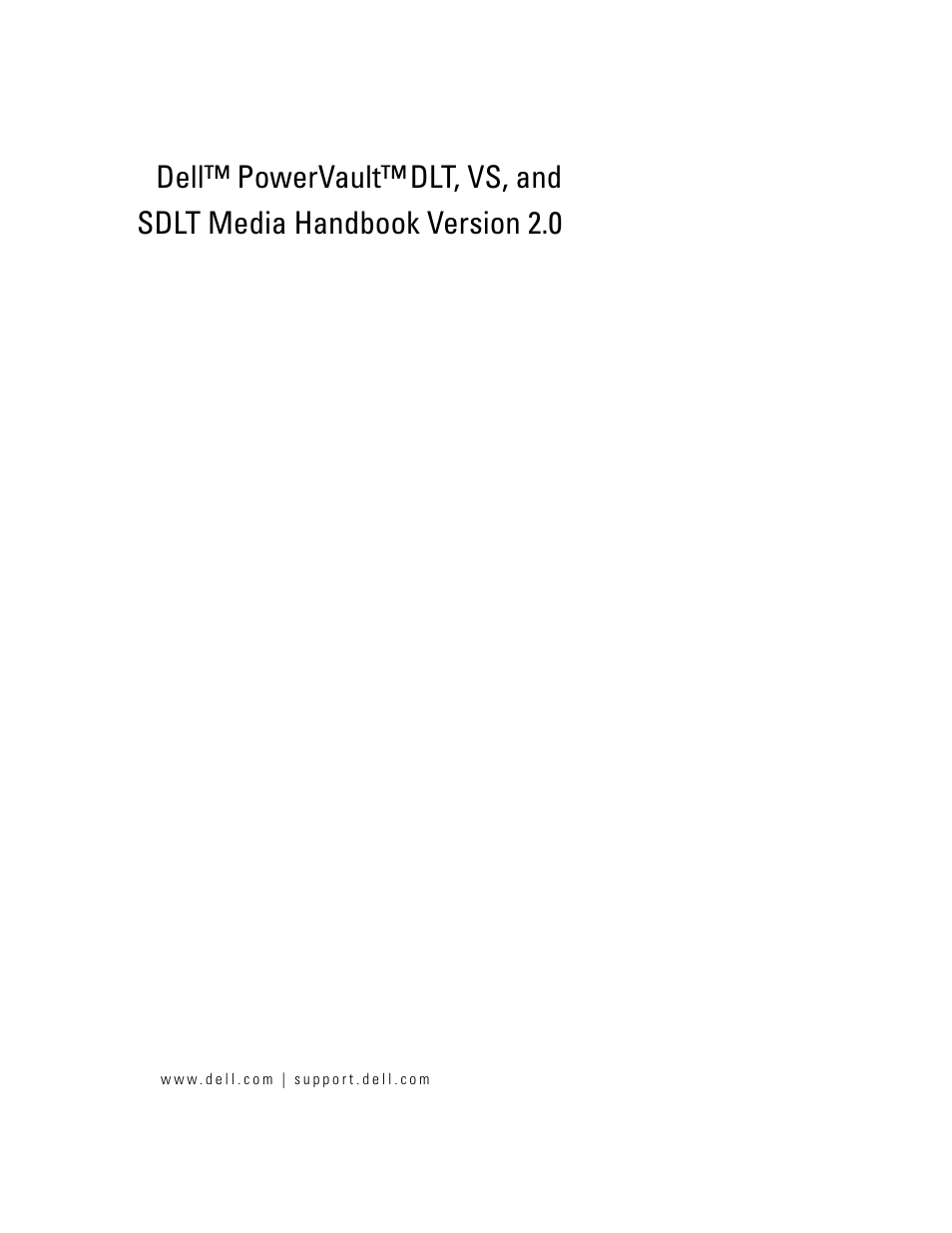 Dell PowerVault 132T LTO/SDLT (Tape Library) User Manual | 20 pages