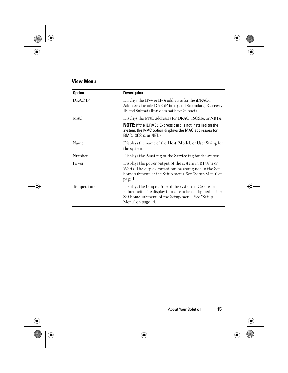 View menu | Dell PowerVault NX3500 User Manual | Page 15 / 118