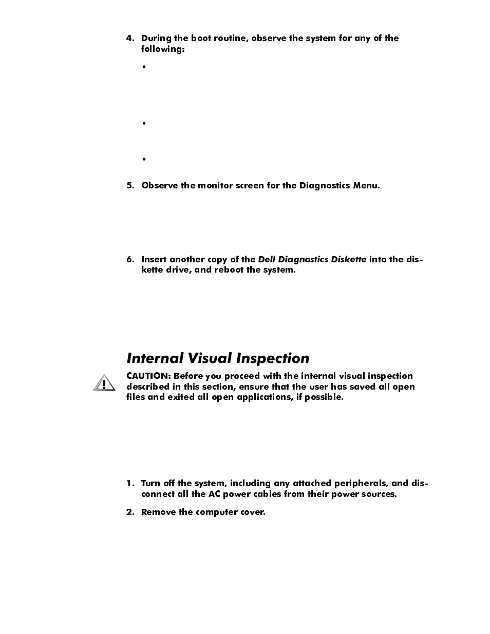 Internal visual inspection, Internal visual inspection -4, Qwhuqdo9lvxdo,qvshfwlrq | Dell OptiPlex E1 User Manual | Page 34 / 76