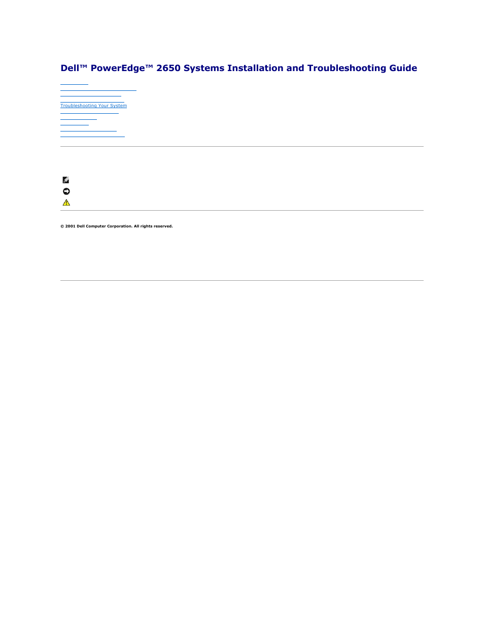 Dell PowerEdge 2650 User Manual | 74 pages