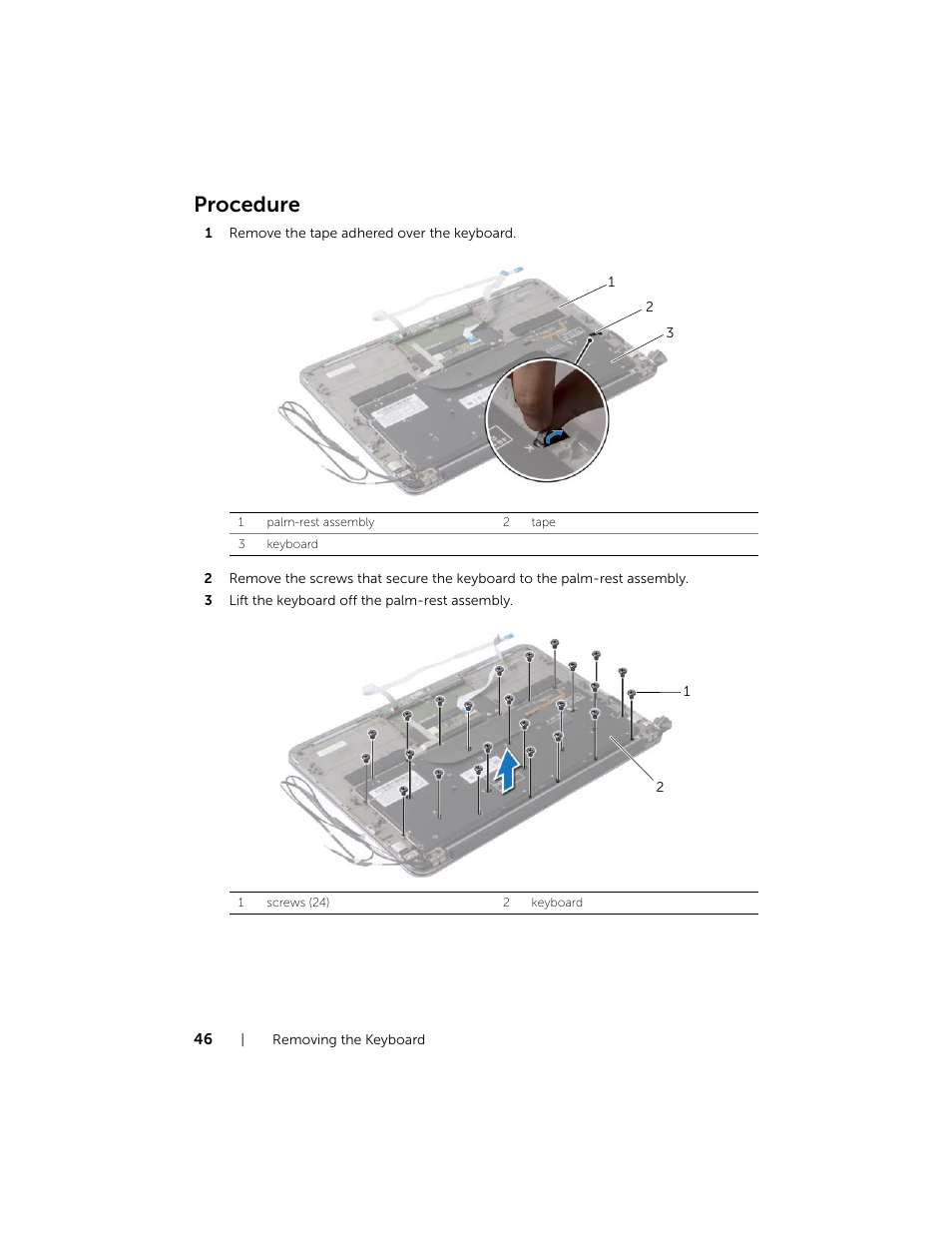 Procedure | Dell XPS 13 (9333, Late 2013) User Manual | Page 46 / 58