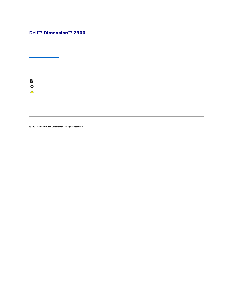 Dell Dimension 2300 User Manual | 51 pages