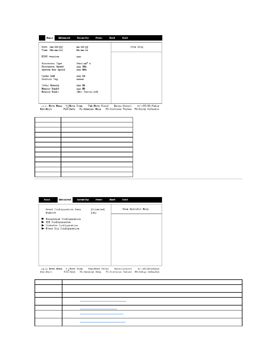 Advanced screen | Dell Dimension 2300 User Manual | Page 39 / 51