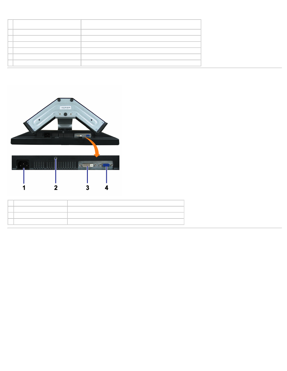 Side view, Bottom view | Dell E198WFP Monitor User Manual | Page 3 / 45