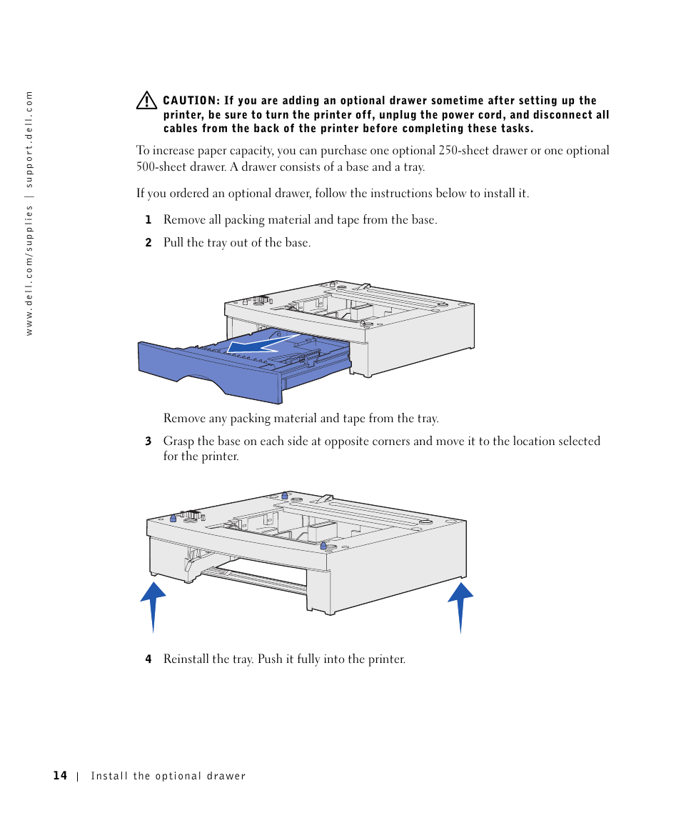 Dell Workgroup Laser Printer S2500/S2500n User Manual | Page 14 / 124