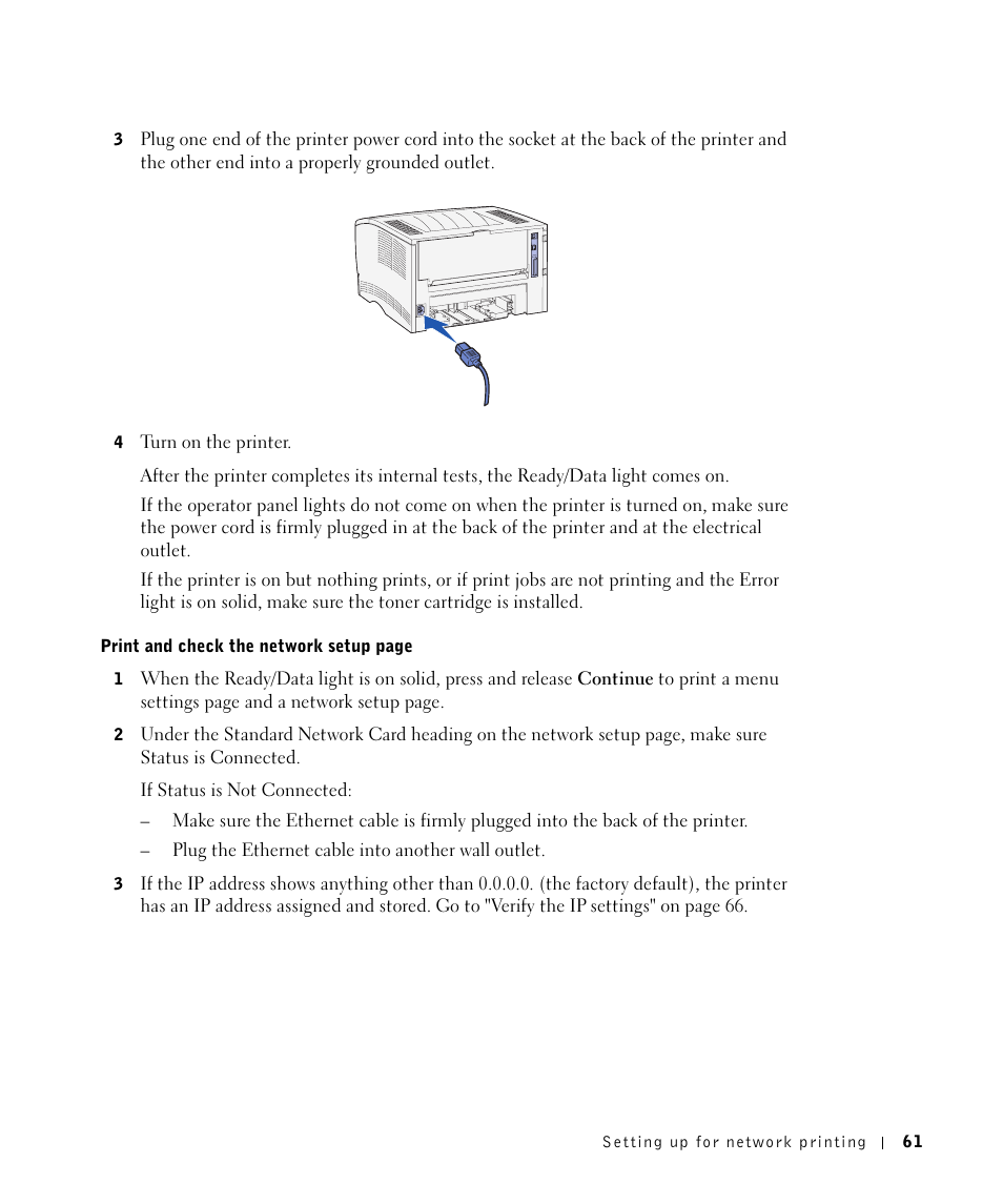 Dell Workgroup Laser Printer S2500/S2500n User Manual | Page 61 / 124