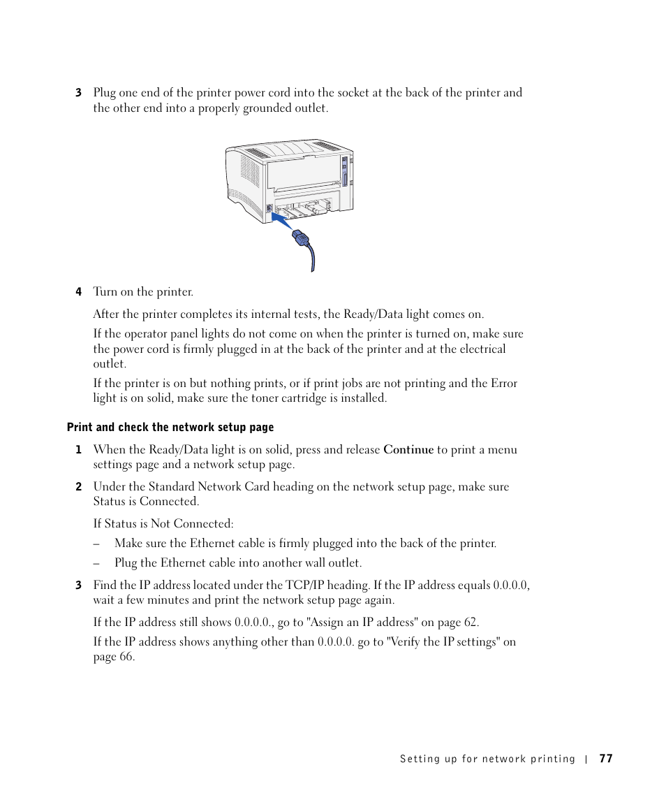 Dell Workgroup Laser Printer S2500/S2500n User Manual | Page 77 / 124