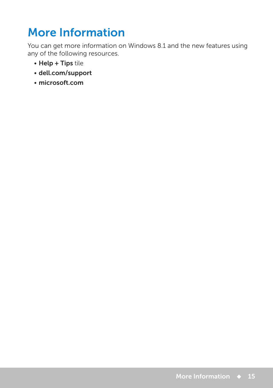More information | Dell Inspiron 11 3148 User Manual | Page 15 / 102