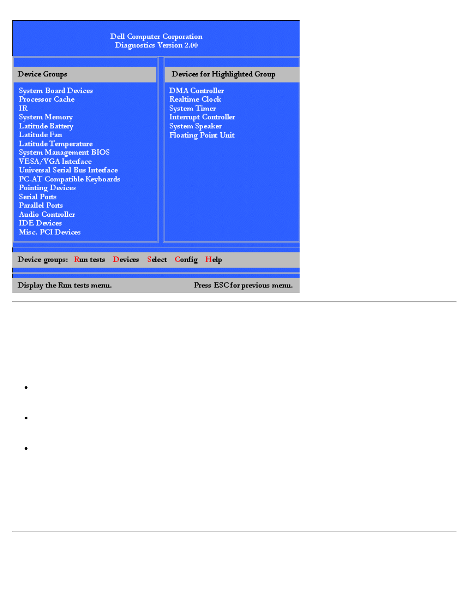 Confirming the system configuration information, How to use dell diagnostics | Dell Latitude CPx H User Manual | Page 46 / 172