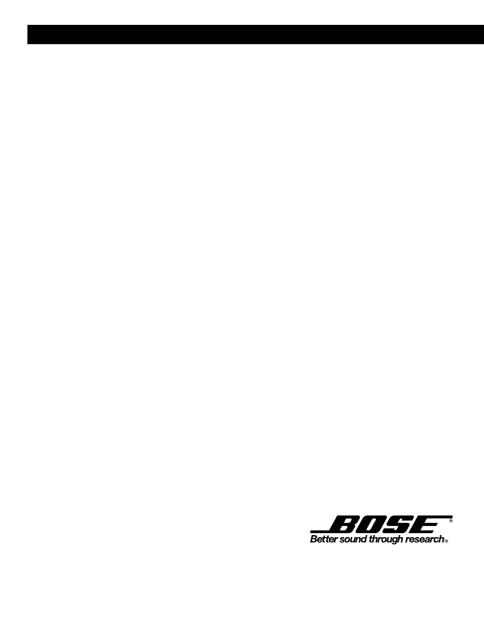 Bose 201 User Manual | Page 13 / 13