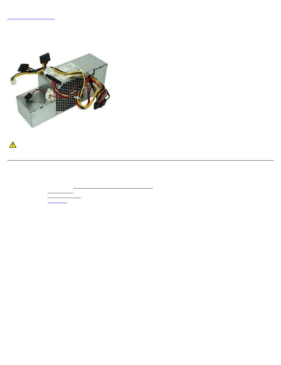 Power supply, Removing the power supply | Dell OptiPlex 980 (Early 2010) User Manual | Page 60 / 78