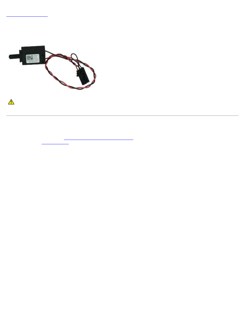 Intrusion switch, Removing the intrusion switch | Dell OptiPlex 980 (Early 2010) User Manual | Page 72 / 78