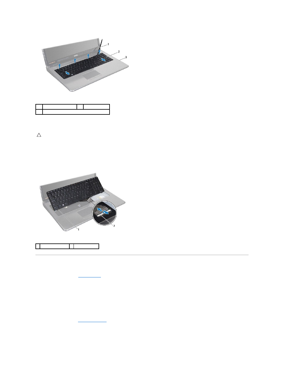 Replacing the keyboard | Dell Inspiron 17 (N7010, Mid 2010) User Manual | Page 38 / 63