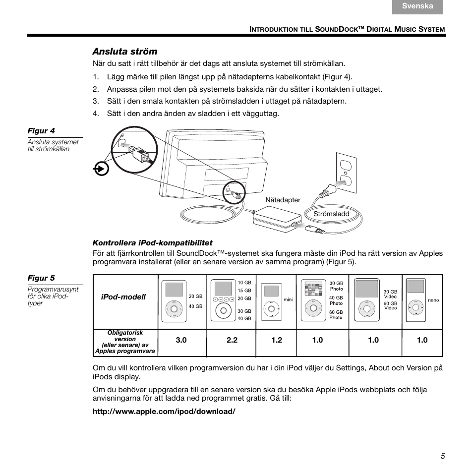 Ansluta ström | Bose 336 User Manual | Page 65 / 72