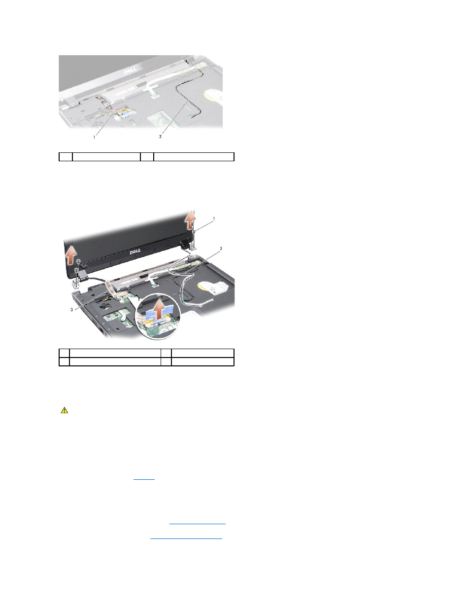 Replacing the display assembly | Dell Inspiron 1410 (Late 2008) User Manual | Page 14 / 35