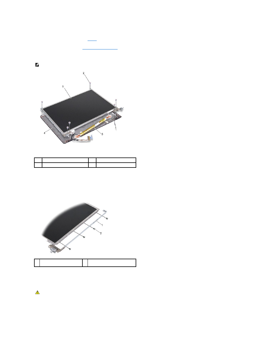 Replacing the display panel | Dell Inspiron 1410 (Late 2008) User Manual | Page 16 / 35