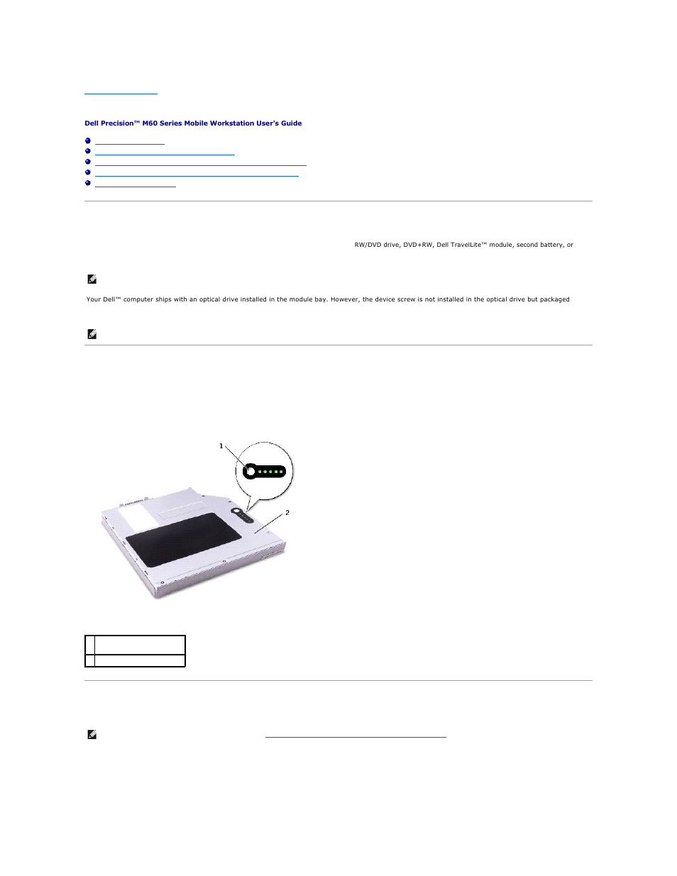 Using the module bay, About the module bay, Checking the charge on the second battery | Dell Precision M60 User Manual | Page 25 / 122