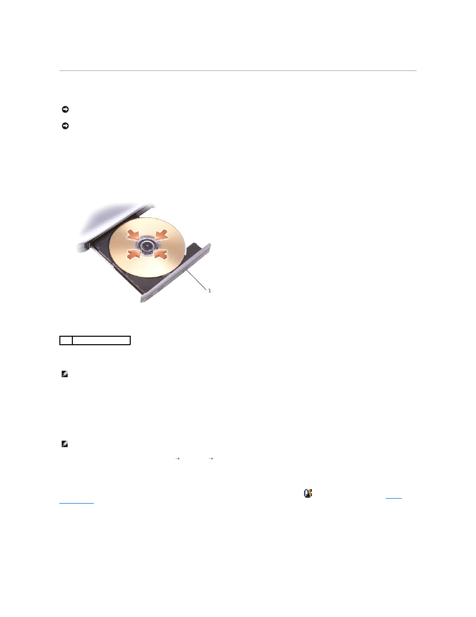 Using the cd or dvd tray, Adjusting the volume | Dell Precision M60 User Manual | Page 31 / 122