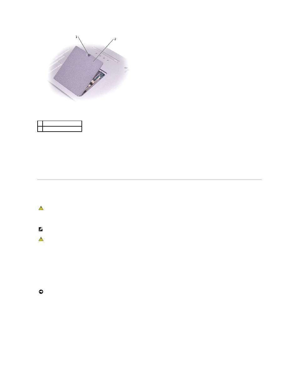 Adding a mini pci card | Dell Precision M60 User Manual | Page 96 / 122