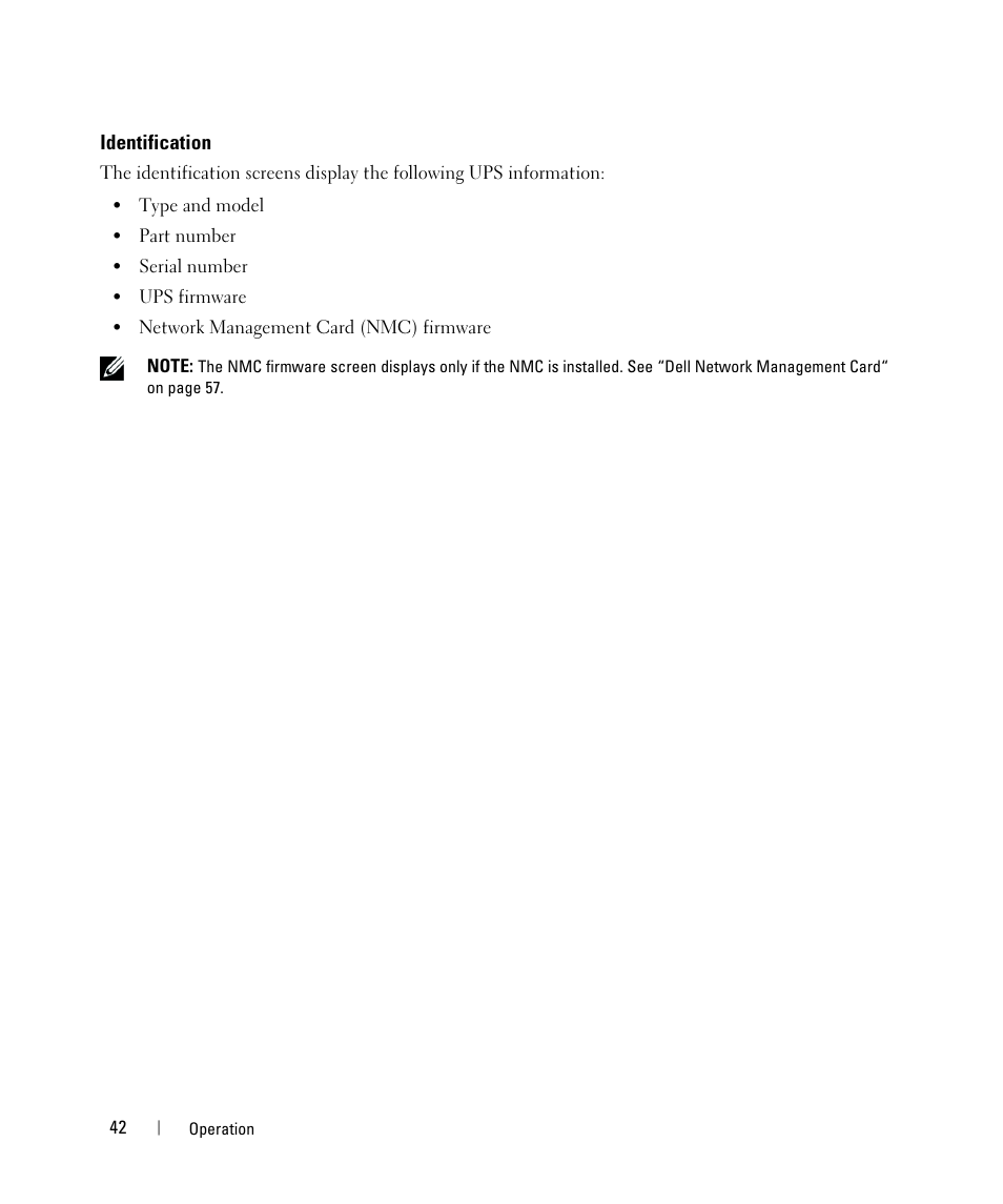 Identification | Dell UPS 4200R User Manual | Page 22 / 52