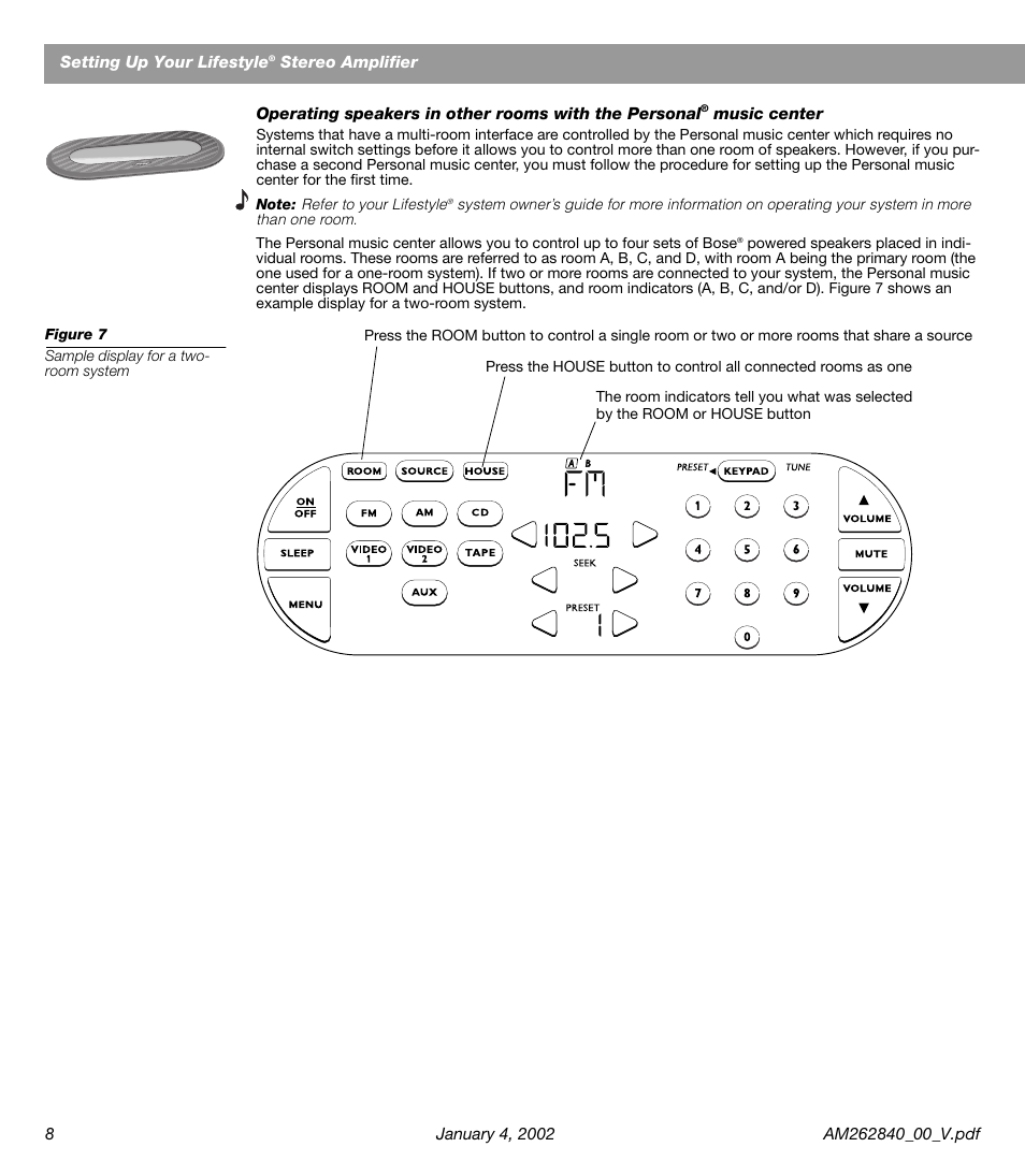 Bose AM262840 User Manual | Page 10 / 22